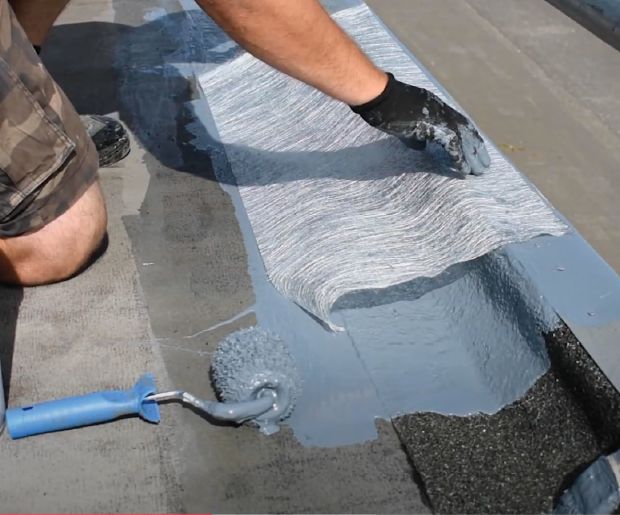 Liquid roofing system example 4