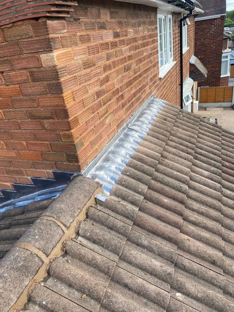 Completed roof and leadwork detail