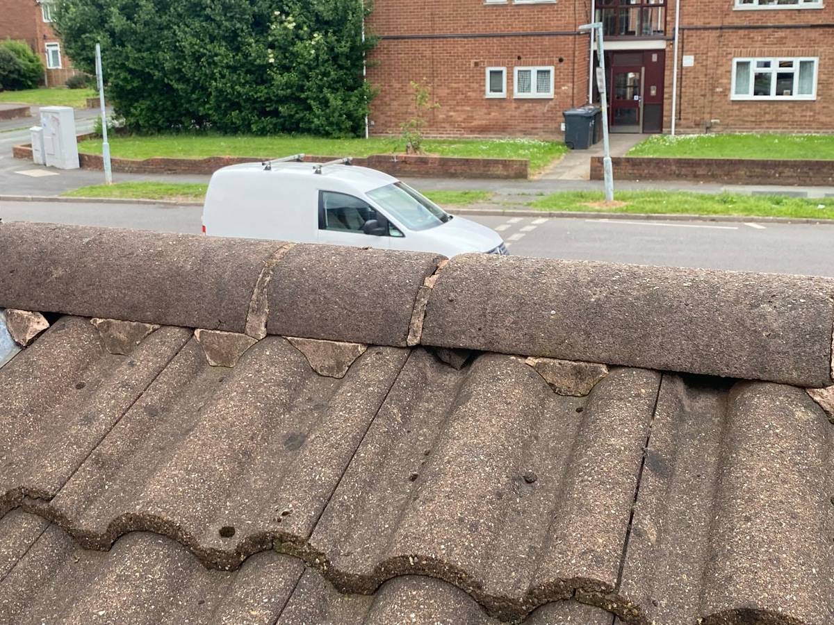 Roof detail requiring repair